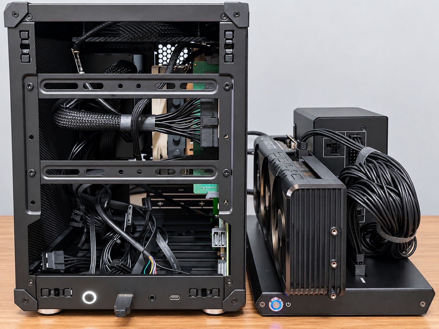 Local Security LabのPC内部とRTX 5060 Ti eGPU構成